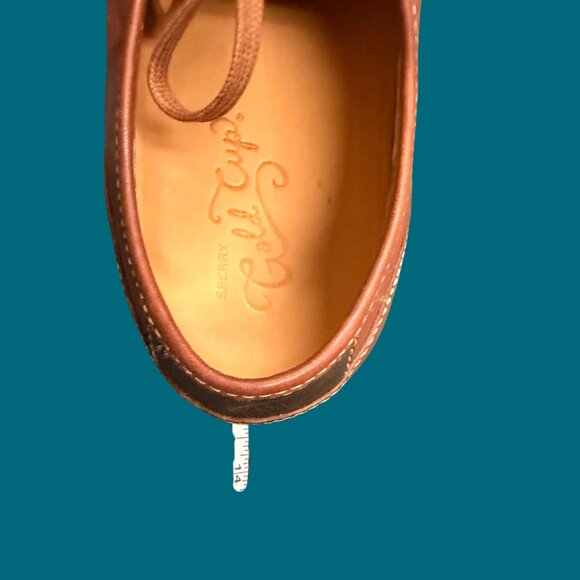 Sperry Gold Cup Men’s Brown Leather Sneakers | Premium Comfort Low-Top Size 13 - Picture 10 of 12